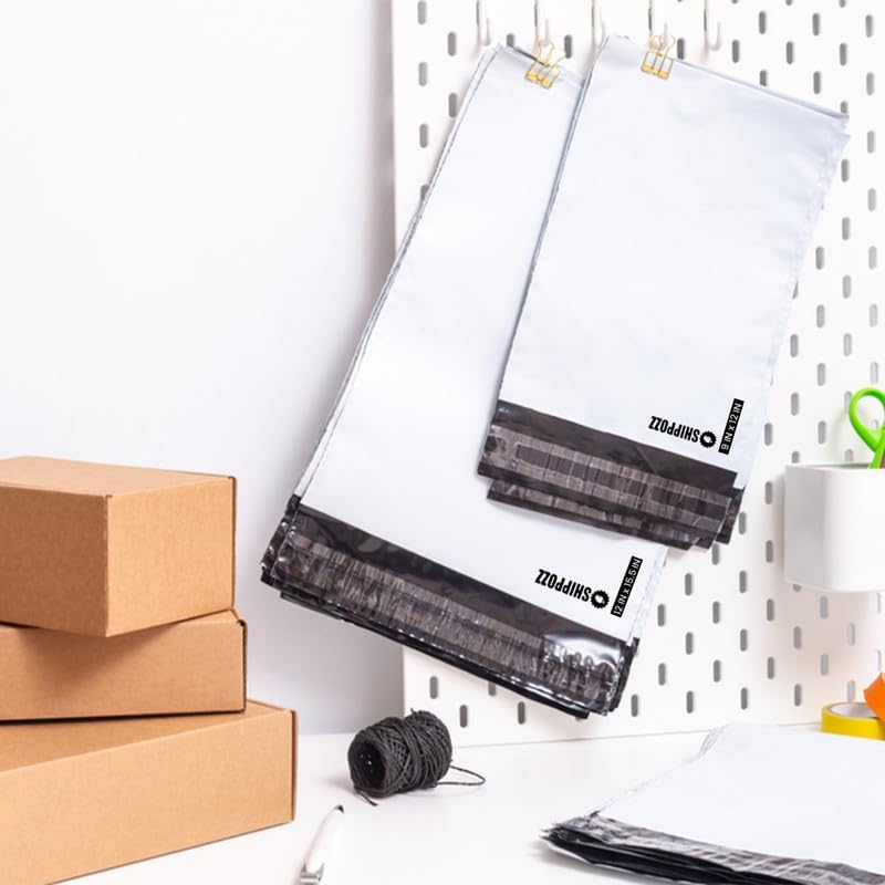 10 x 13 1000pcs Shippozz Poly Mailers – Durable Shipping Envelopes with Strong Adhesive Seal, Waterproof and Tear-Resistant Design – Ideal for Clothing, Books, and Accessories