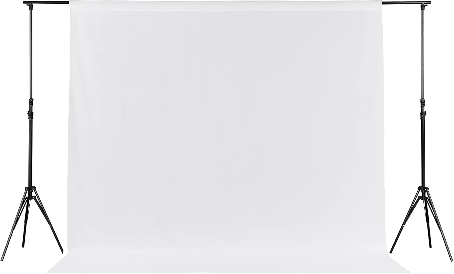 Joccun 6X9FT White Backdrop Background for Photography,Polyester Backdrop Curtain Background Screen for Photography,Photoshoot,Video Recording,Studio(6X9ft,White)