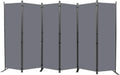Room Divider 6FT Portable Room Dividers and Folding Privacy Screens, 132'' W Fabric Divider for Room Separation, 6 Panel Partition Room Dividers Freestanding Wall Divider Screen for Dorm Studio Office