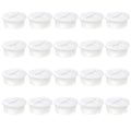1" White Desk Grommet, JTemgle Flexible Cable Grommet Cross Rubber Cable Hole Cover Wire Organizer Caps Desktop Cord Management for Home Office TV Stands Tabletops, 20 Pieces