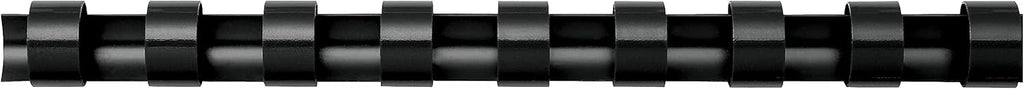 Fellowes Plastic Binding Combs - Round Back, 5/16 Inches, 40 sheets, Black, 100 Pack (52507)