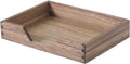 Wood Letter-Size Tray for Office Desktop Organizer - Wooden Front-Load Documents Tray for Mail, Paper, File, Magazine, Pen,Notebook Storage Paper Holder Trays Dark(DGTU-DK)