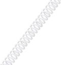 Rayson 7/16" Plastic Spiral Binding Coil, 80 Sheets Capacity, 4:1 Pitch 11.1mm White Coil Binding Spines for Business and Educational Purposes, Pack of 100