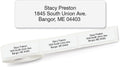Colorful Images Solid Gloss White Rolled Return Address Mailing Labels with Dispenser, Customize with Name & Shipping Address, 250 Self Adhesive, Easy Peel Sticker Label Roll, 3/4" x 2 1/2"
