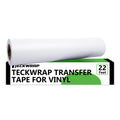 TECKWRAP Clear Transfer Tape for Vinyl, Medium Tack Vinyl Transfer Tape for Glossy and Matte Vinly Stickers Decals Signs Window, 12" x 22FT