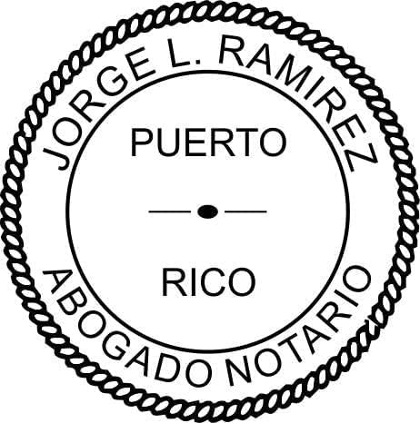 Puerto Rico Round Notary Embosser | Official State Embosser | Official Seals | Meets State Specifications (Puerto Rico, Round Embosser)
