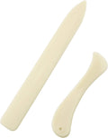 Tegg Bone Folder 2PCS Bone Paper Creaser Scoring Board Tool for Making Card Bookbinding Paper Crafts Leather Crafts