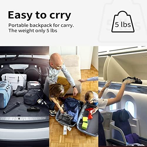 Portable 60" 16:9 4K HD Outdoor/Indoor Projector Screen with Stand, Carry Bag, Foldable, Wrinkle-Free Movie Screen for Home Theater, Travel, Camping, Party, Office