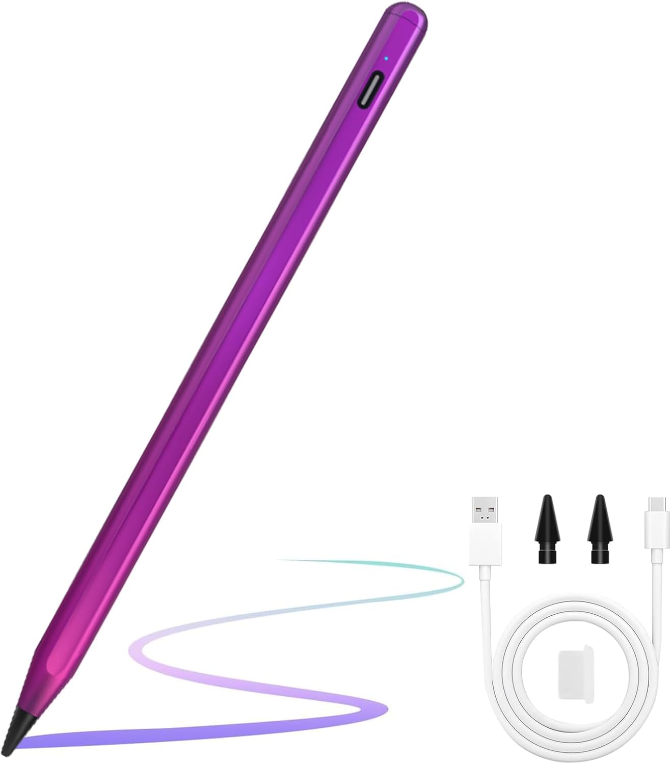 ANYQOO Stylus Pen for iPad 6th-11th Generation - Fast Charge Magnetic Pencil, Compatible with 2018-2025 Apple iPad Pro 11"/12.9"/M4, iPad Air 3/4/5/M2/M3, iPad mini 5/6 Gen/A17Pro