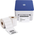 HP Shipping Label Printer, 4x6 Direct Thermal, Compact & Easy-to-use, High-Speed 203 DPI Printer, Barcode Printer + HP 3” x 1” Direct Thermal Shipping Labels, 2 Rolls, 1375 Sheets per Roll