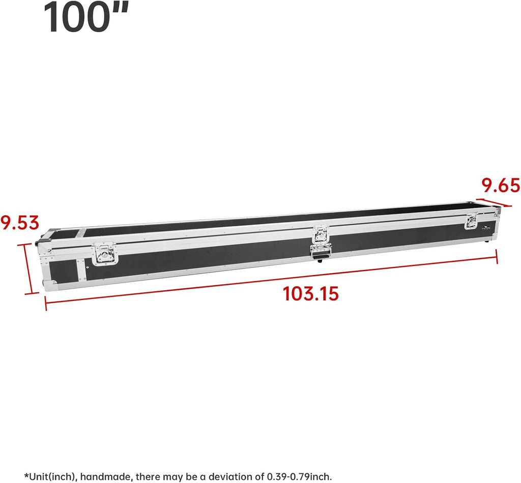 VIVIDSTORM 100" Screen Heavy Duty Aluminium Travelling Case，VHDTC100H
