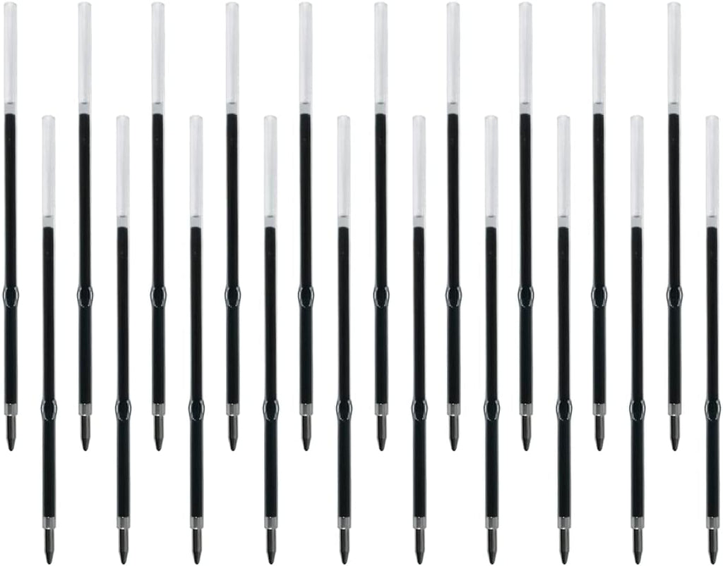 Ballpoint Pen with Stylus Tip, Soft Touch Click Pen, 2 in 1 Metal Pens, Medium Point(Black refills - 20 pcs)…