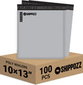 10 x 13 100pcs Shippozz Poly Mailers – Durable Shipping Envelopes with Strong Adhesive Seal, Waterproof and Tear-Resistant Design – Ideal for Clothing, Books, and Accessories