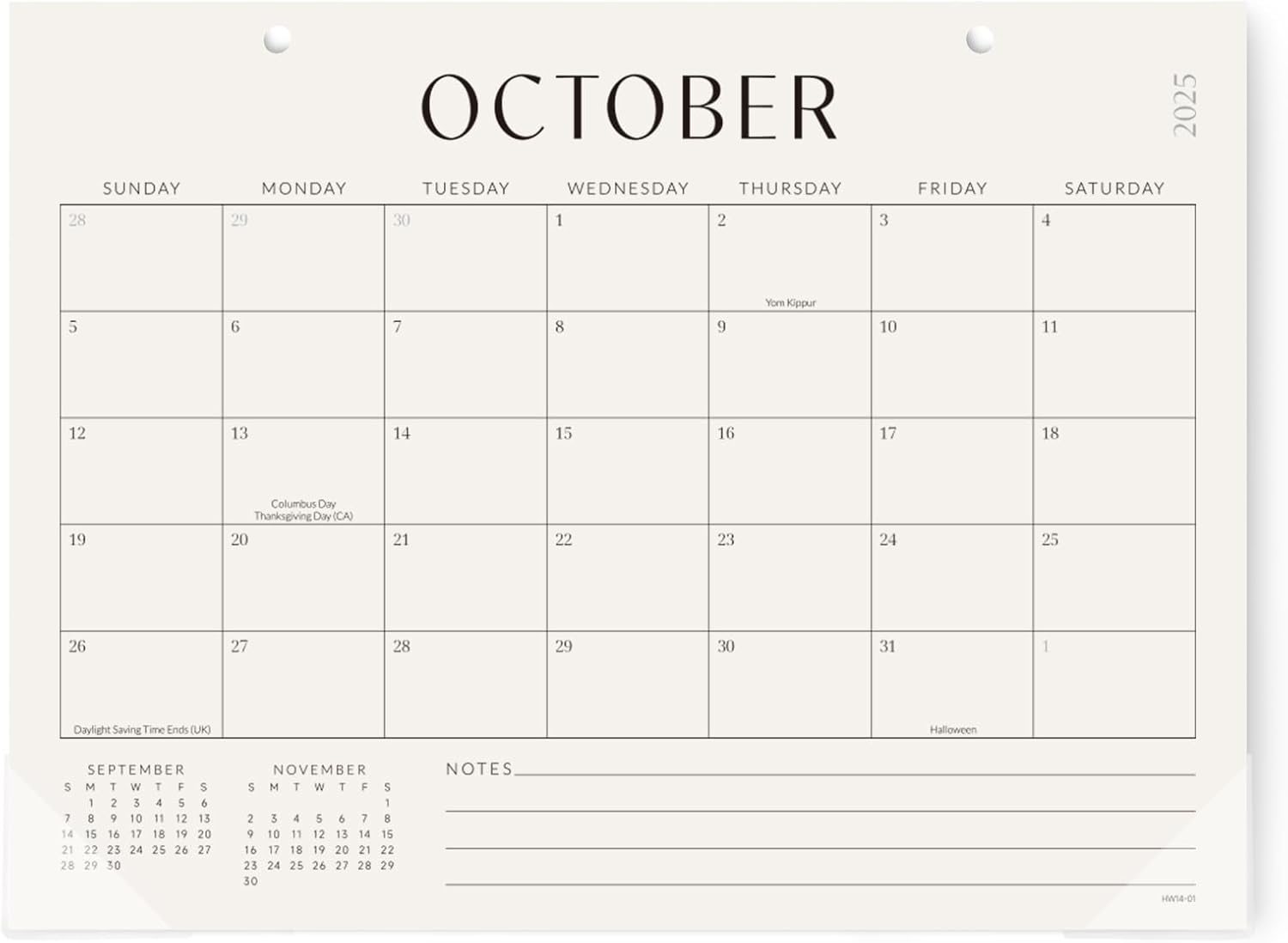 Jotsome Desk Calendar 2025-2026, Desk Pad Calendar From Now to December 2026 14x10.5 inch, Desk Blotter Calendar for Home and Office, Easy Planning
