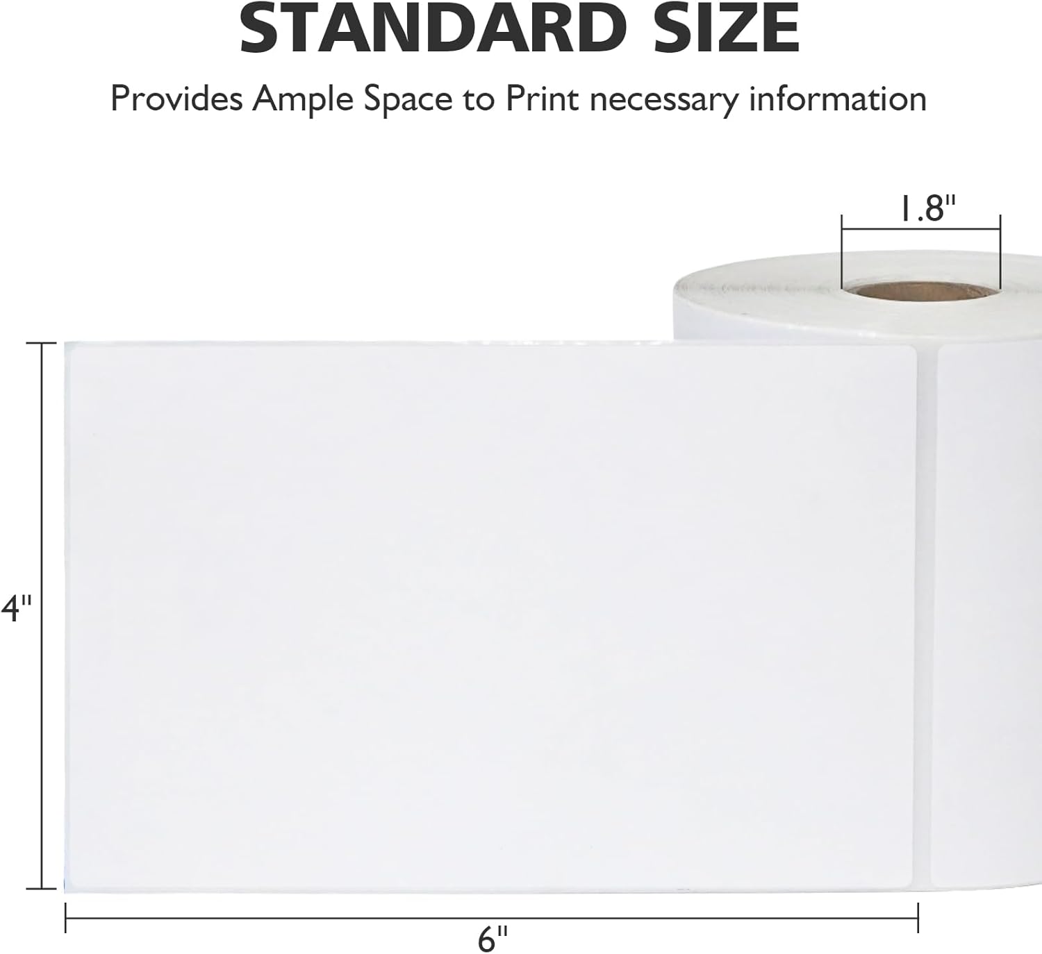 DGBDPACK 4"x6" Direct Thermal Shipping Labels 600 Lables/2 Roll (300 Pcs per Roll) Compatible with Zebra Rollo Beeprt Printer Permanent Adhesive