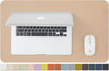 Leather Desk Mat - Small Non-Slip PU Desk Pad for Office and Home - Desk Organization and Accessories - Ideal for Large Mouse Pad and Small Desk Mats on Top of Desks (Apricot,23.6"x 13.8")