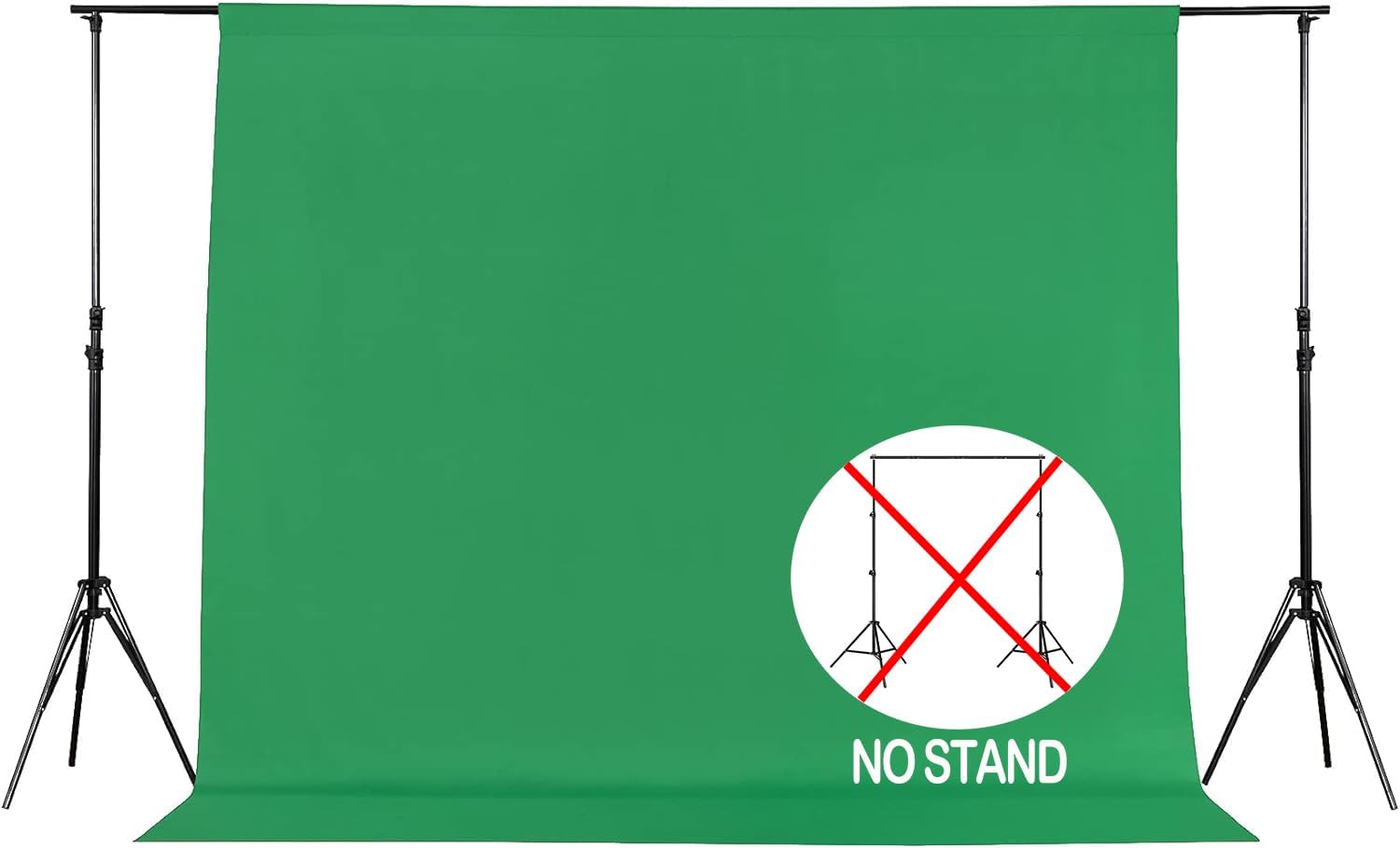 Joccun 6X9FT Green Backdrop Background for Photography,Polyester Backdrop Curtain Background Screen for Photography,Photoshoot,Video Recording,Studio(6X9ft,Green)