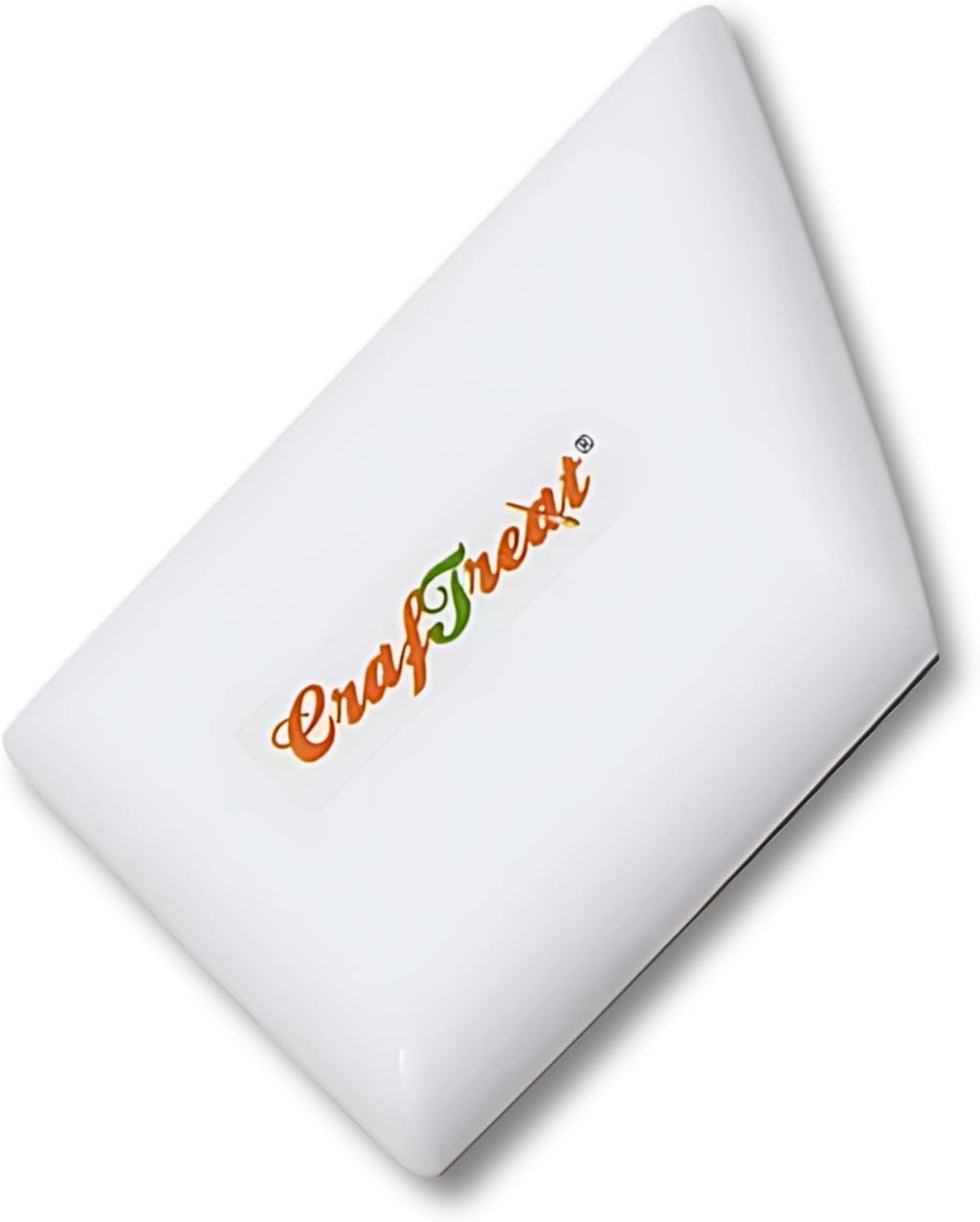 CrafTreat Teflon Bone Folder and Scoring Tool - Ergo Square - Paper Scorer for Paper Crafting, Origami, Bookbinding, Scrapbooking - Leather Burnishing Tool - Smooth, Non Stick,Ergonomic Craft Tool