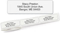 Colorful Images Transparent Clear Rolled Return Address Mailing Labels with Dispenser, Customize with Name & Shipping Address, 500 Self Adhesive, Easy Peel Sticker Label Roll, 3/4" x 2 1/2"