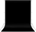 Black Backdrop 6x9ft – Professional Photography Backdrop for Photoshoots, Studio & Portraits, Wrinkle-Free, Opaque, Machine Washable Polyester, Non-Fading, Reusable for Photo Background