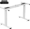 TOPSKY Dual Motor 3 Stage Electric Adjustable Standing Desk Frame for up to 80”x31.5” Table Tops Heavy Duty 300lb Load Capacity for Home Office (White Frame Only)