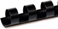TruBind 13mm (1/2 in.) Comb Binding Spines | 11 in. Length for Letter Size or Smaller Projects | Standard 19-Ring Rectangular Holes | Black | 80 Sheet Binding Capacity | 100 Pack