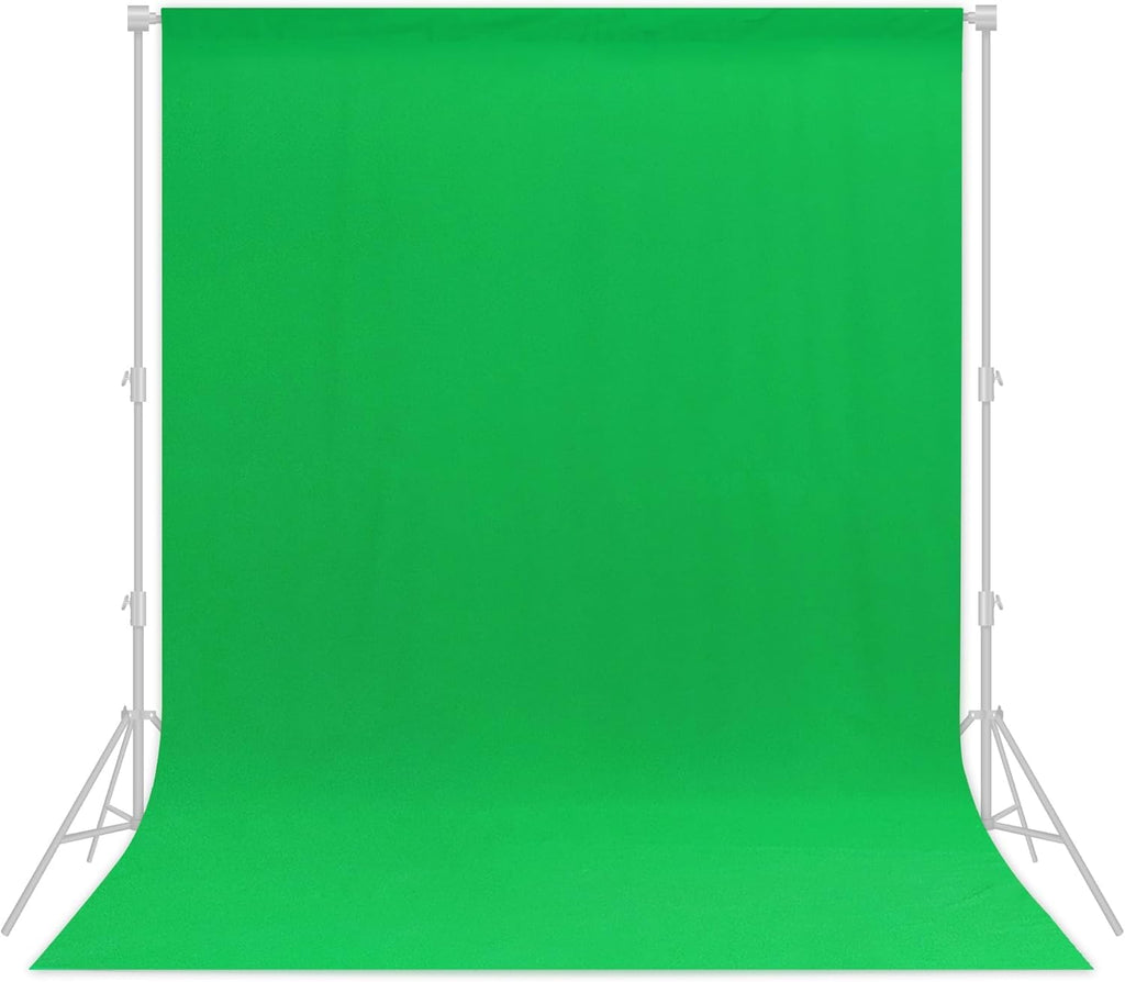 Green Backdrop 8x12ft – Professional Photography Backdrop for Photoshoots, Studio & Portraits, Wrinkle-Free, Opaque, Machine Washable Polyester, Non-Fading, Reusable for Photo Background