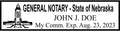 Nebraska Rectangular Notary Stamp | Official State Notary Stamp | Official Seals | Meets State Specifications (Nebraska, Rectangular Stamp)