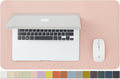 Leather Desk Mat - Small Non-Slip PU Desk Pad for Office and Home - Desk Organization and Accessories - Ideal for Large Mouse Pad and Small Desk Mats on Top of Desks (Pink,23.6"x 13.8")