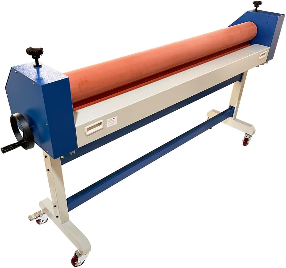 51" Manual Cold Laminating Machine Cold Laminator with Single Sided Cold Laminating Function for Commercial Professional Use
