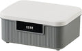 Lockable Storage Container Bin 2.3Gallon / 9L, 2 Layer Combination Lock Box Medicine Case Container for Personal Private Items, Medicines, Food, Snacks, Locking Cell Phone Smart Device Jail (Gray)