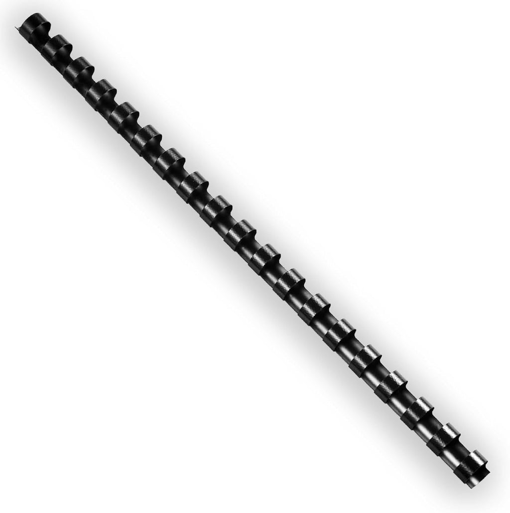 HOUYEE 19 Ring Black Plastic Binding Comb,7/16 Inch Diameter,80 Sheets Capacity,Letter Size,50 Pack