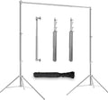 Stainless Steel Backdrop Stand 9.5ftx10ft Photo Stand for Backdrop Video Adjustable Background Support Stands for Portrait & Studio Photography, Photoshoot, Parties, Baby Shower, Birthday, Wedding