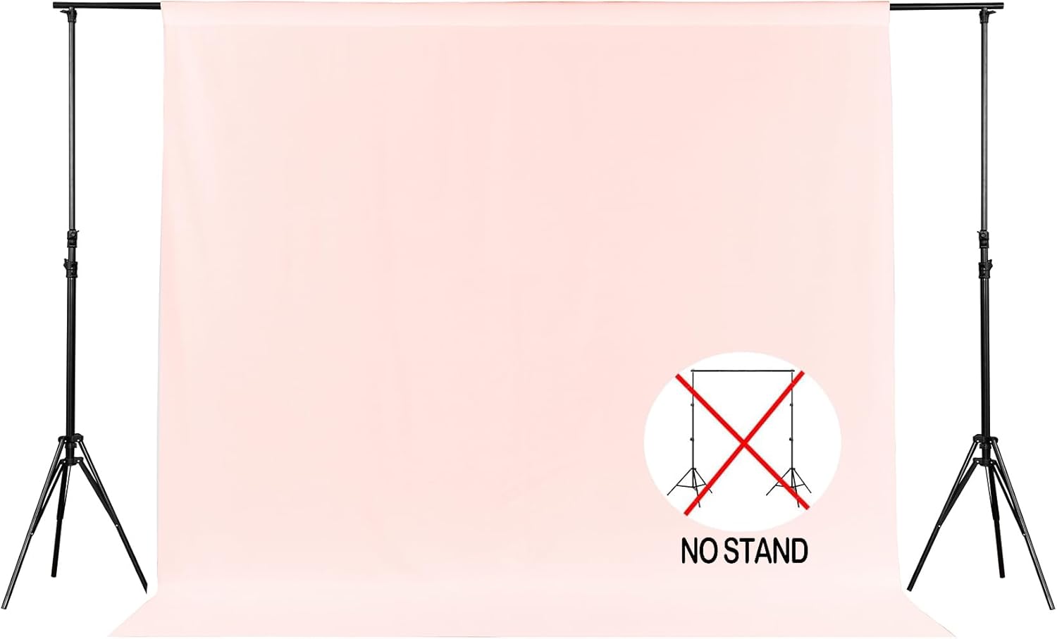 Joccun 6X9FT Blush Pink Backdrop Background for Photography,Polyester Backdrop Curtain Background Screen for Photography,Photoshoot,Video Recording,Studio(6X9ft,Blush Pink)