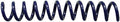 TruBind 6mm (1/4 in.) Spiral Binding Coils for Reports, Presentations and Proposals | 4:1 Pitch | 12 in. Length | Navy | 30 Sheets Binding Capacity | 100 Pack