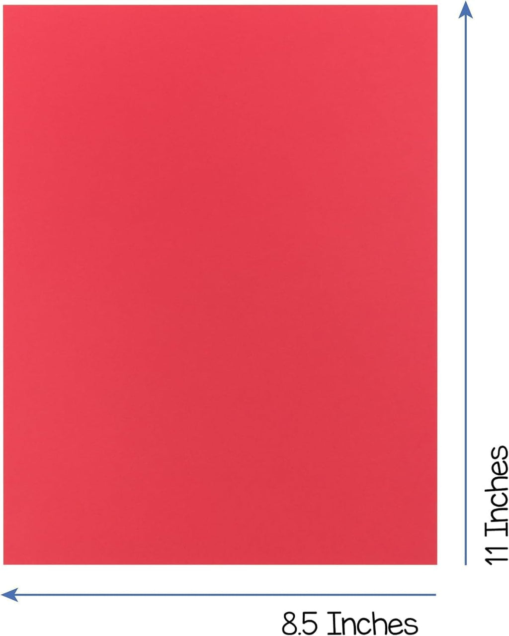 Hygloss 90 Sheets Holiday Christmas Colored Cardstock - 8.5x11-Inch Red and Green Letter Size Color Cardstock Paper - 65 lb/ 176 gsm, Acid-Free, Fade-Resistant