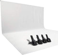 ISSUNTEX 9X15 ft Background Polester Backdrop, Photo Studio, Collapsible High Density Screen for Video Photography and Television-White
