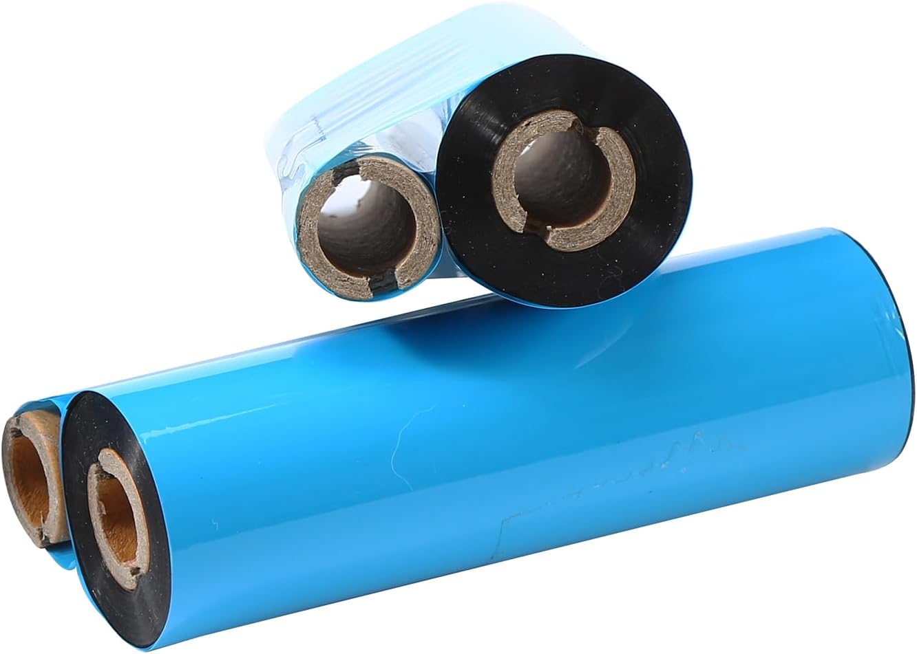 4 Rolls 4.33'' x 244' Premium Resin Enhanced Wax Ribbon, 110mm x 74m Black Thermal Transfer Ribbon, Desktop Barcode Thermal Label Printer Ribbons, 1/2'' Core, for Zebra GC, GK, GX, ZD & Eltron