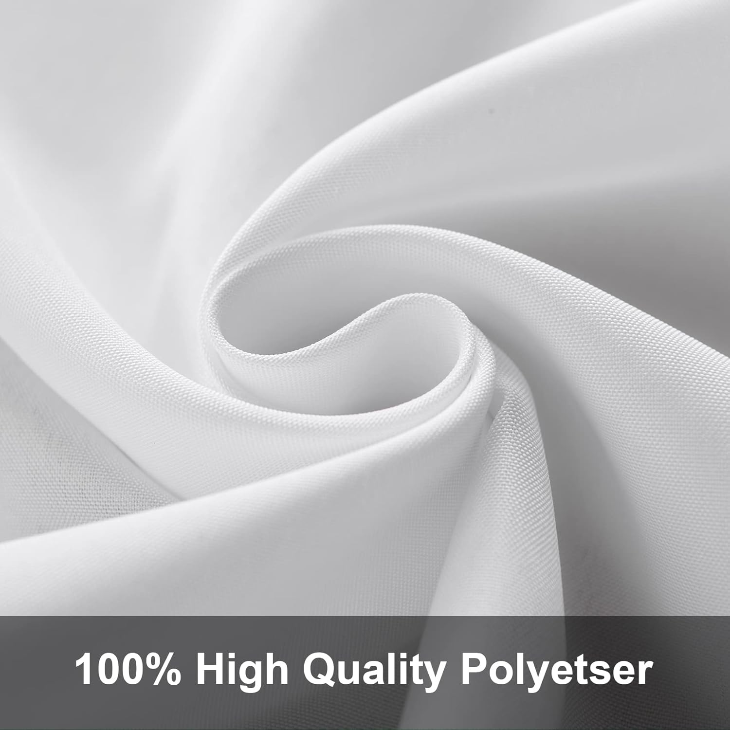 Joccun 6X9FT White Backdrop Background for Photography,Polyester Backdrop Curtain Background Screen for Photography,Photoshoot,Video Recording,Studio(6X9ft,White)
