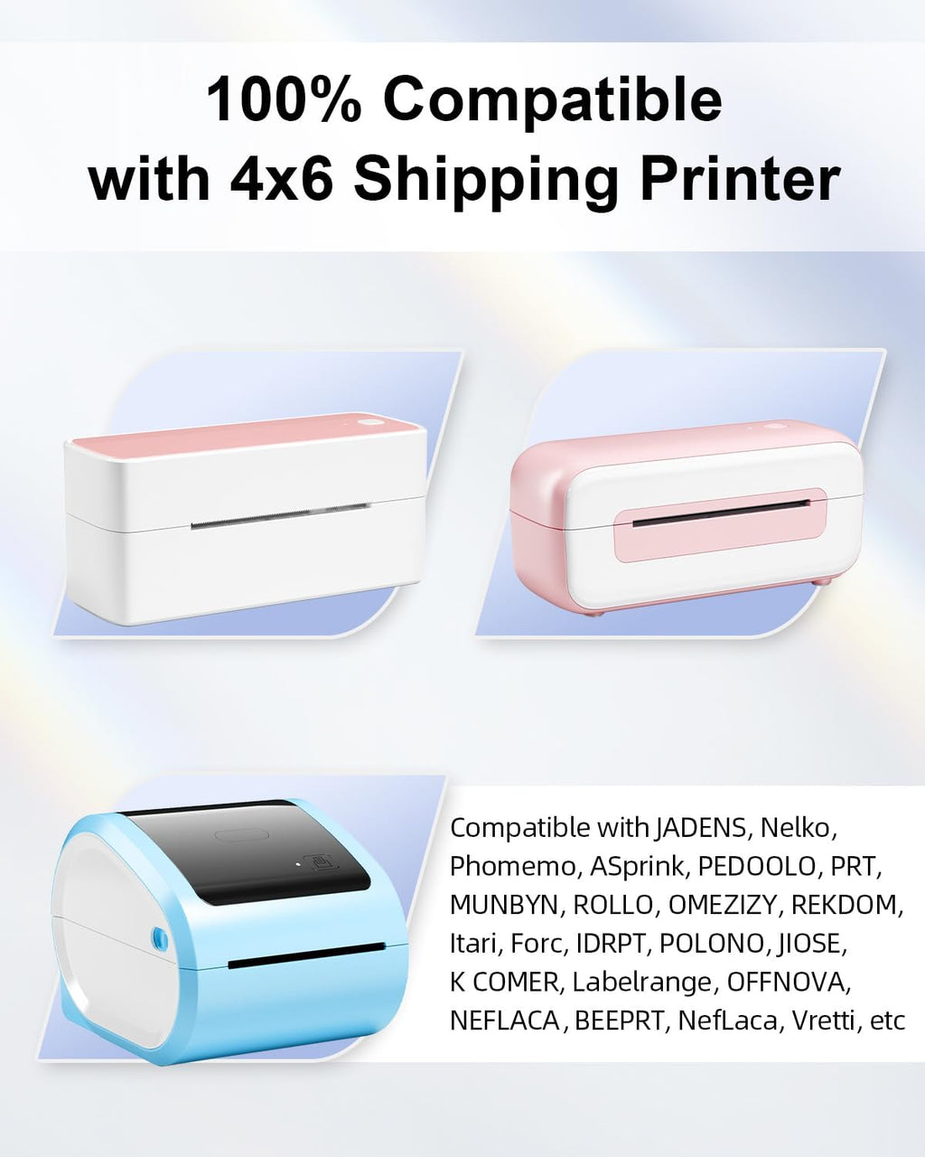 Phomemo 2" inch Round Reflective Thermal Labels, Color Self-Adhesive Stickers Label, Relly Cool Thermal Printer Label for Address, Logo, Shipping, Barcodes, QR Code (400 Labels/Rolls,1 Roll