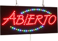 Abierto Sign, Jumbo Size, 32"x13", 81x33cm, TOPKING, LED, Neon, Florescent, Signage, Signboard, Display, Billboard, Screen, Grand Opening, Gift