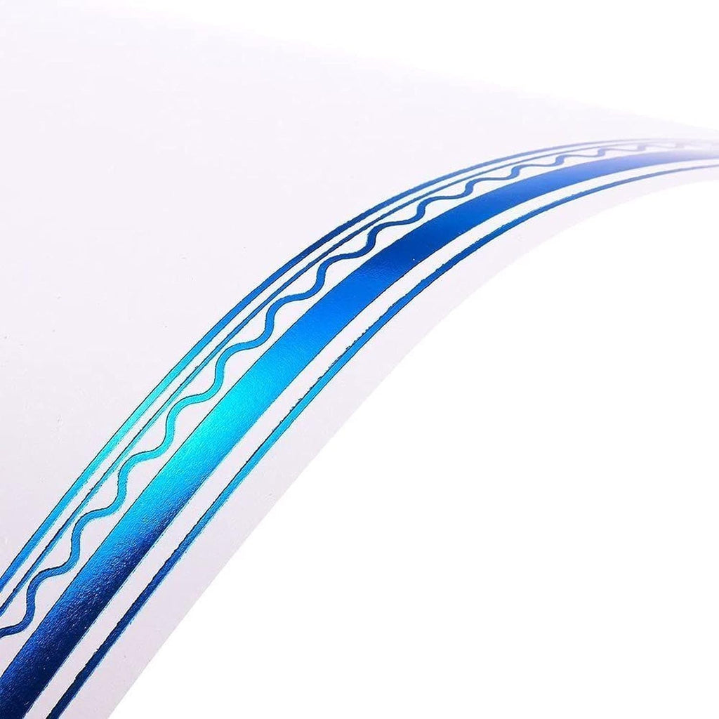 Best Paper Greetings Certificate Paper with Blue Foil Border - 8.5 x 11 In, 50 Sheets - Bulk Blue Border Certificate Paper - Inkjet & Laser Printer Compatible