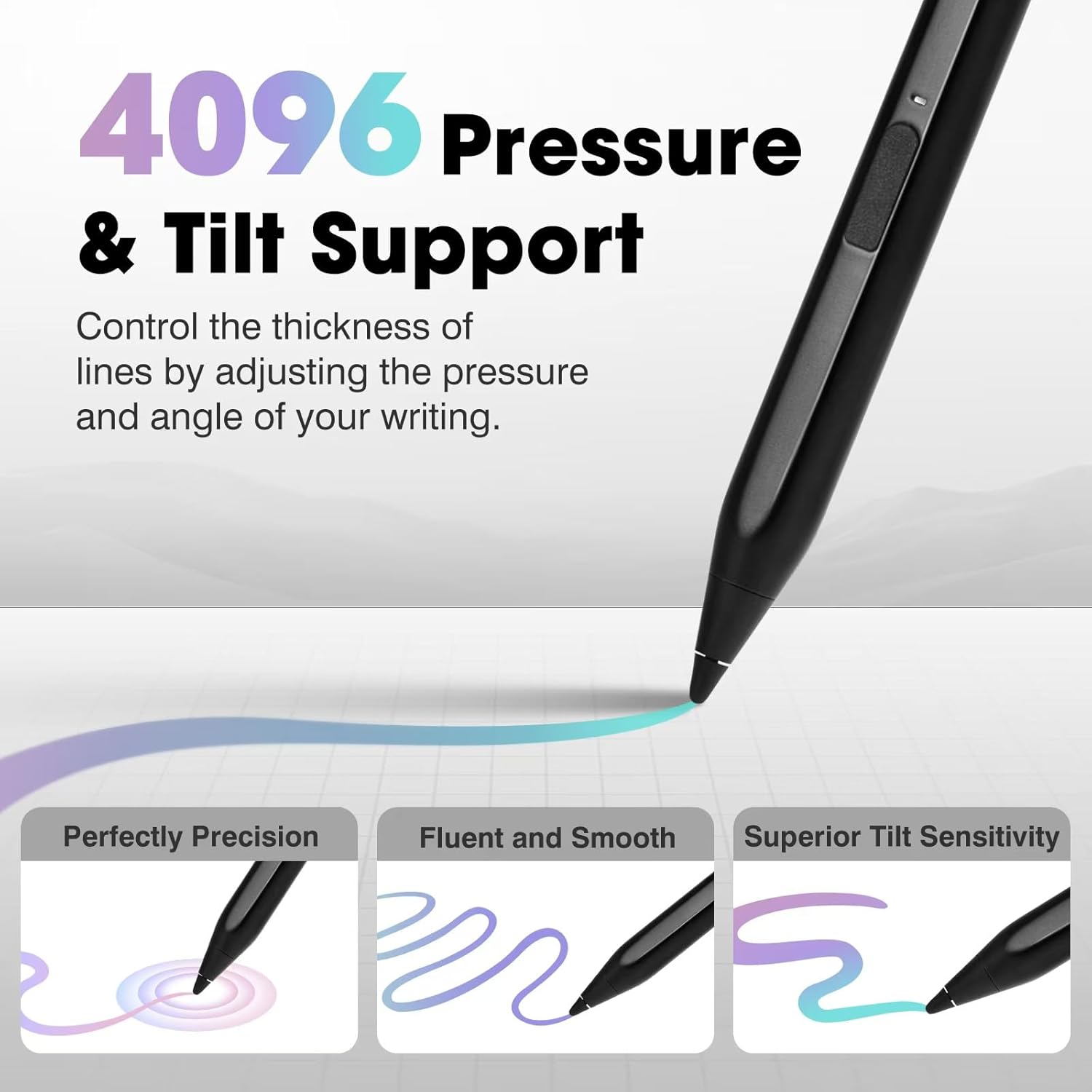 Stylus Pen for Remarkable Paper Pro with Eraser,Chargeable Magnetic Digital Replacement Pen for Remarkable Paper Pro Marker Plus,4096 Pressure for Fire Max 11 (2023 Release) & Amazon Fire HD 10, Black