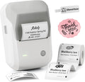 NIIMBOT B1 Bluetooth Label Maker Machine with Tape, Easy to Use, Large Waterproof Label, 2 Inch Portable Thermal Label Printer with Multiple Templates for Kitchen,Home, School, Small Business,Grey