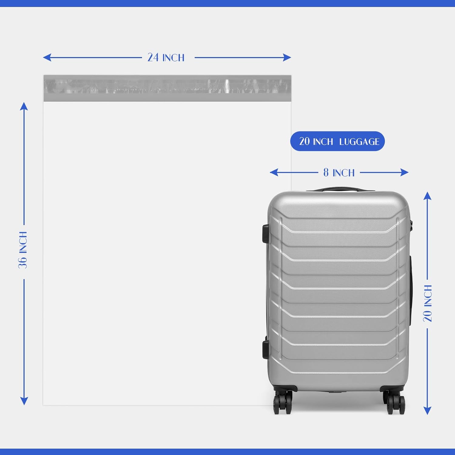 Metronic Large Poly Mailers 24×36 25 Pcs Large Shipping Bags for Clothes,Self Adhesive Shipping Envelopes for Small Business,Waterproof Mailers Poly Bags for Shipping,Packaging Mailing Bags White