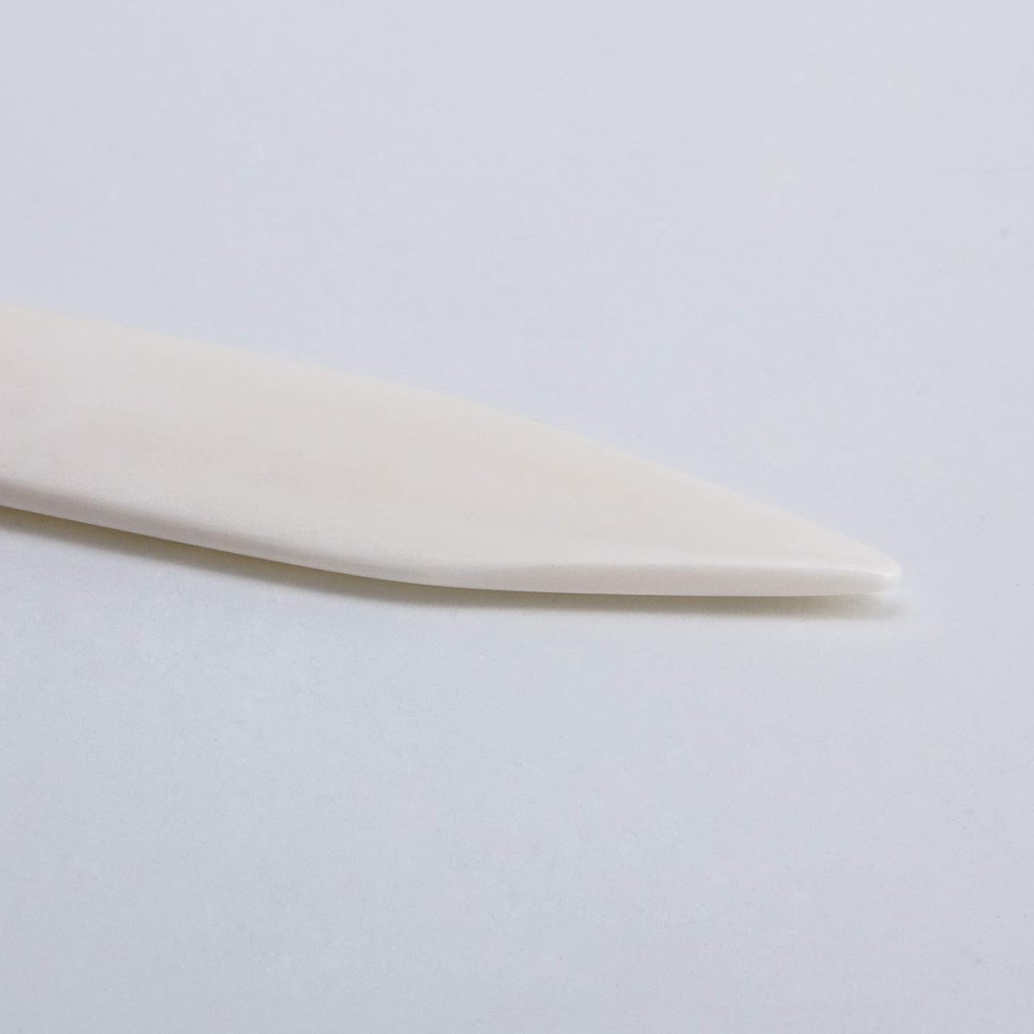 VENCINK 8 inch Genuine Bone Folder Natural Origami Paper Creaser Scoring Folding Tool for Leather Cards DIY Handmade Bookbinding Burnishing Shaping Creasing (100% Real Cattle Bone)