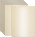 120 Sheets Cream Shimmer Cardstock 8.5 x 11 Inch Metallic Paper, 250gsm/92lb Double Sided Ivory Card Stock Pearlescent Paper for Invitations, Certificates, Crafts, DIY Cards