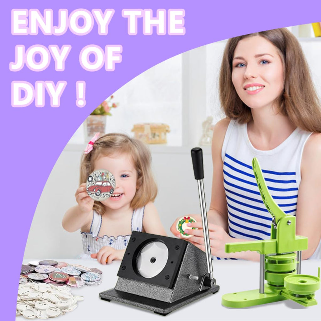 Pin Button Paper Cutter,Manual Circle Paper Cutter Tool, Graphic Punch Die Cutter,for Button Maker Machine. (86mm Circle Cutter, Cut for 75mm)