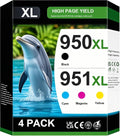 Printer Ink 950XL 951XL 8600 Ink Cartridges Combo Pack Compatible for HP 950 951 XL Ink Cartridges Combo Pack with HP OfficeJet Pro 8600 8610 8615 8620 8100 8630 8660 8640 276DW 251DW