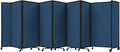 Versare Room Divider 360 Portable Wall Partition | Folding Panels | Large Freestanding Divider | Locking Wheels | Temporary Room Separator